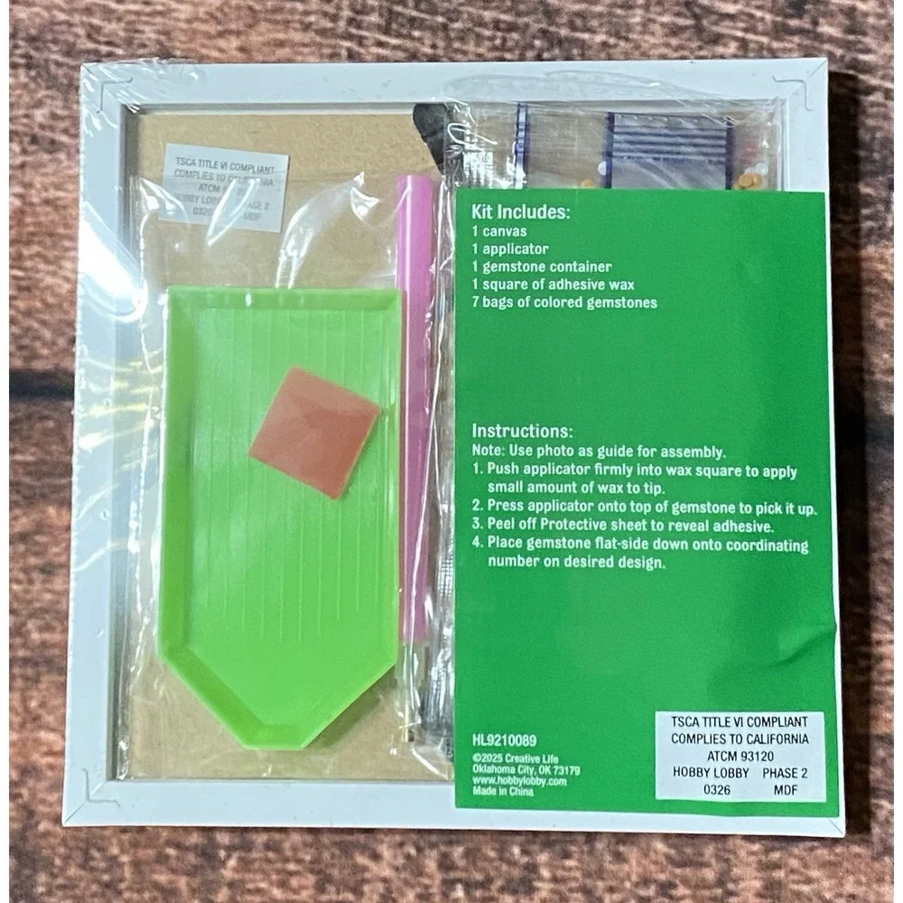 Gingerbread Face Square Diamond Painting Kit in Frame Hobby Lobby Creative Life